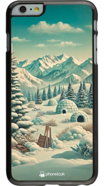 Coque iPhone 6 Plus / 6s Plus - Vintage Snowy Mountain Igloo