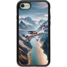 iPhone 7 / 8 / SE (2020, 2022) Case Hülle - Hybrid Armor schwarz Schweizer Alpenflug