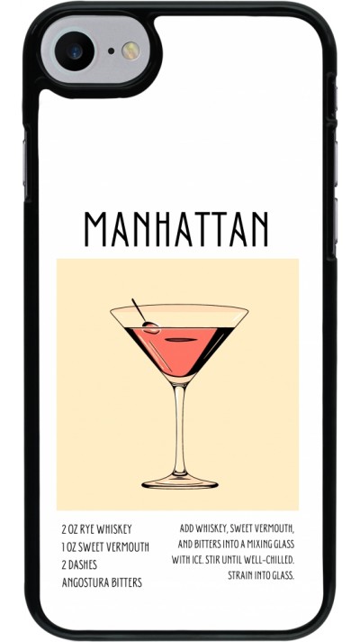 Coque iPhone 7 / 8 / SE (2020, 2022) - Cocktail recette Manhattan