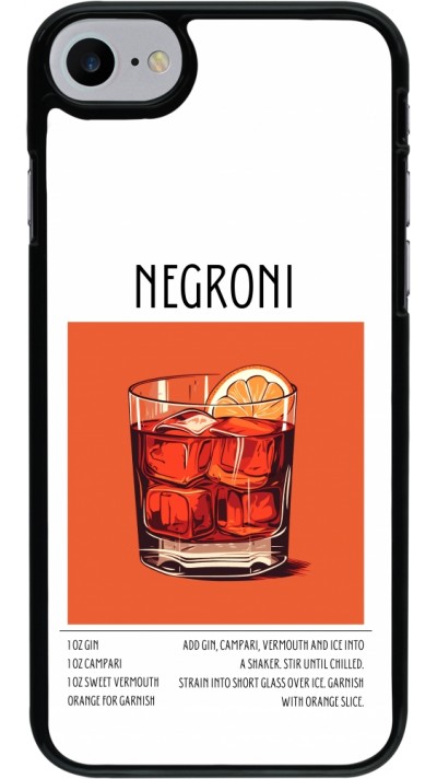 Coque iPhone 7 / 8 / SE (2020, 2022) - Cocktail recette Negroni