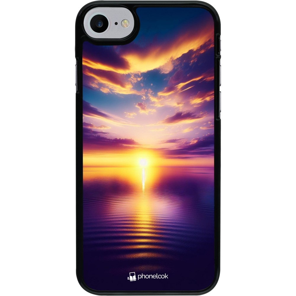 iPhone 7 / 8 / SE (2020, 2022) Case Hülle - Sonnenuntergang gelb violett