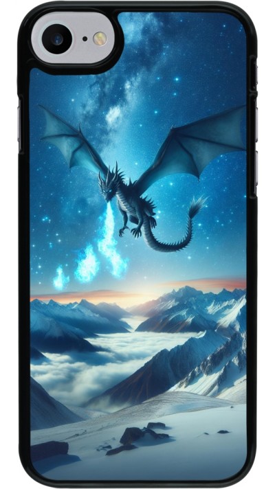 Coque iPhone 7 / 8 / SE (2020, 2022) - Dragon nocturne montagne