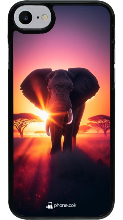Coque iPhone 7 / 8 / SE (2020, 2022) - Elephant Sunrise Beauty