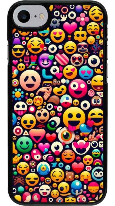 Coque iPhone 7 / 8 / SE (2020, 2022) - Emoji Mix Color
