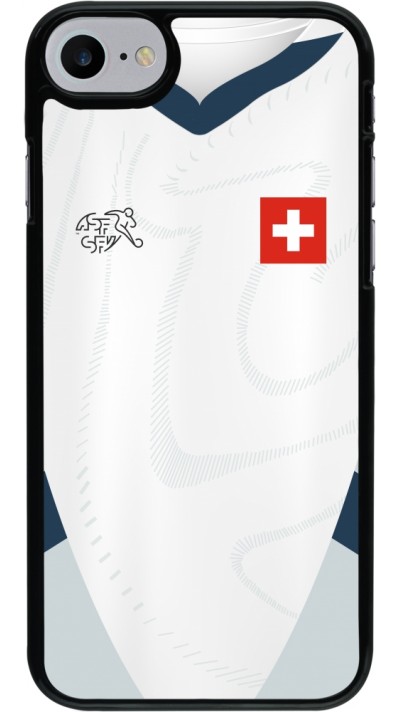 iPhone 7 / 8 / SE (2020, 2022) Case Hülle - Schweiz Away personalisierbares Fussballtrikot
