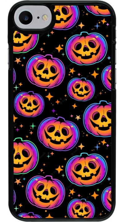 Coque iPhone 7 / 8 / SE (2020, 2022) - Halloween 2024 rainbow pumpkins