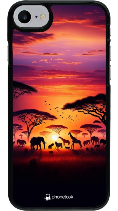 Coque iPhone 7 / 8 / SE (2020, 2022) - Safari sunset wildlife