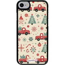 Coque iPhone 7 / 8 / SE (2020, 2022) - Noël 2024 Camion Sapin