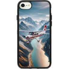 iPhone 7 / 8 / SE (2020, 2022) Case Hülle - Silikon schwarz Schweizer Alpenflug