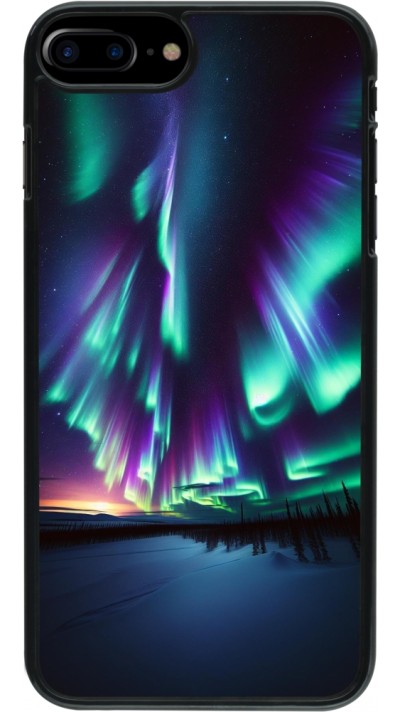 Coque iPhone 7 Plus / 8 Plus - Aurore Boréale Étincelante