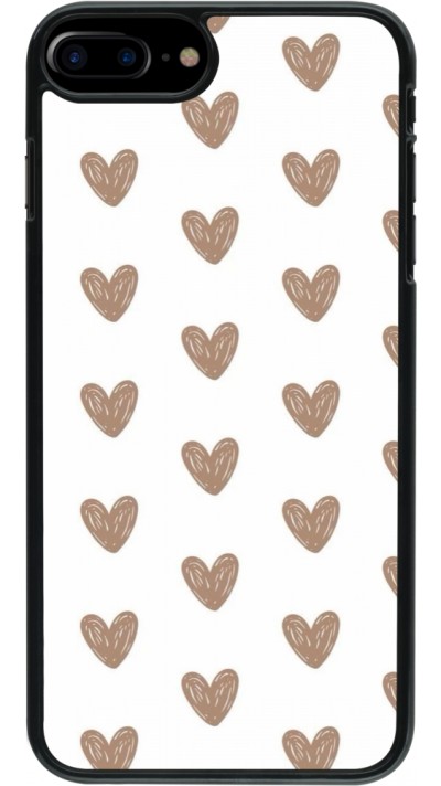 Coque iPhone 7 Plus / 8 Plus - Autumn 2024 brown hearts