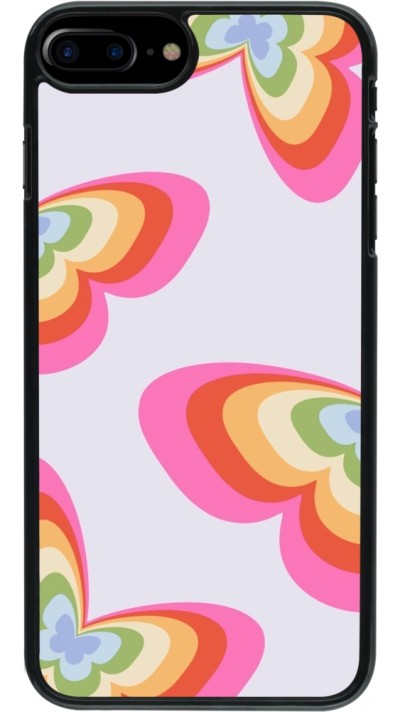 Coque iPhone 7 Plus / 8 Plus - Easter 2024 rainbow butterflies