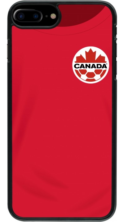 Coque iPhone 7 Plus / 8 Plus - Maillot de football Canada 2022 personnalisable