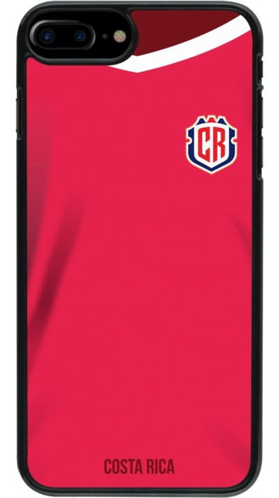 Coque iPhone 7 Plus / 8 Plus - Maillot de football Costa Rica 2022 personnalisable