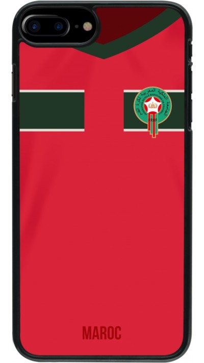 Coque iPhone 7 Plus / 8 Plus - Maillot de football Maroc 2022 personnalisable