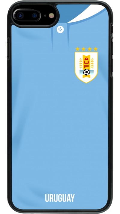 Coque iPhone 7 Plus / 8 Plus - Maillot de football Uruguay 2022 personnalisable