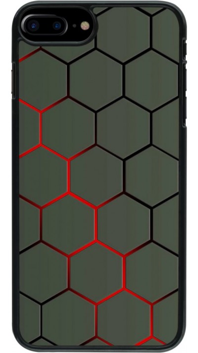 Coque iPhone 7 Plus / 8 Plus - Geometric Line red