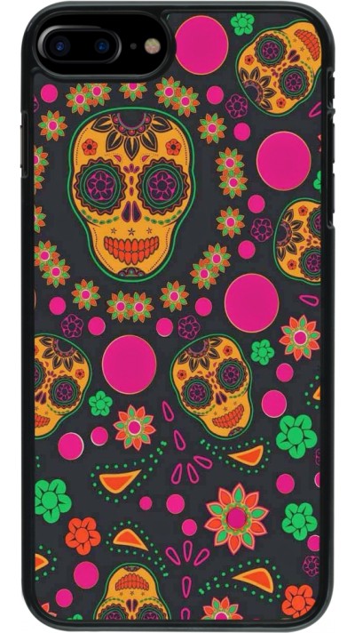 Coque iPhone 7 Plus / 8 Plus - Halloween 22 colorful mexican skulls