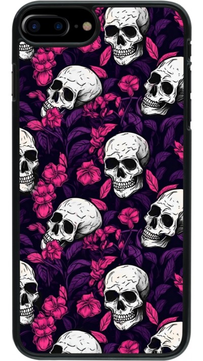 Coque iPhone 7 Plus / 8 Plus - Halloween 2024 romantic skulls