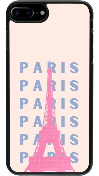 Coque iPhone 7 Plus / 8 Plus - Paris Pink Print