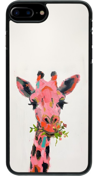 Coque iPhone 7 Plus / 8 Plus - Pink Girafe Paint