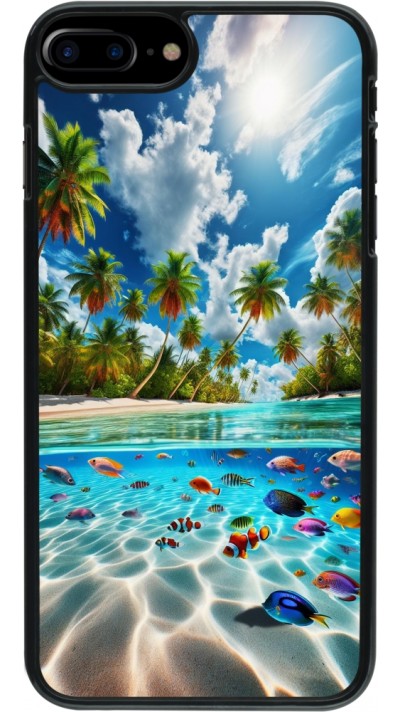 Coque iPhone 7 Plus / 8 Plus - Plage Paradis