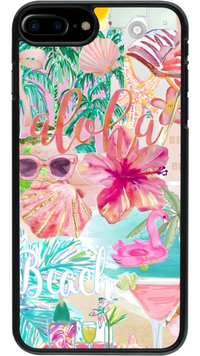 Coque iPhone 7 Plus / 8 Plus - Preppy Collage Aloha