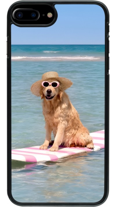 Coque iPhone 7 Plus / 8 Plus - Summer Dog on Paddle