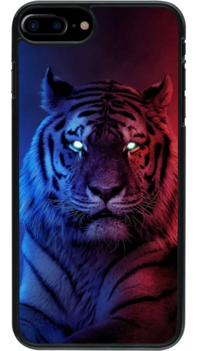 Coque iPhone 7 Plus / 8 Plus - Tiger Blue Red