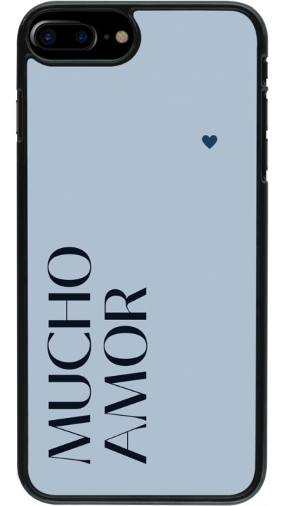 Coque iPhone 7 Plus / 8 Plus - Valentine 2024 mucho amor azul