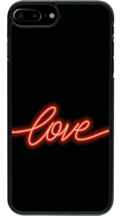 Coque iPhone 7 Plus / 8 Plus - Valentine 2023 neon love