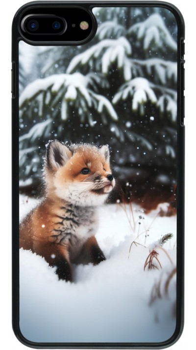 Coque iPhone 7 Plus / 8 Plus - Noël 2023 Renardeau sapin