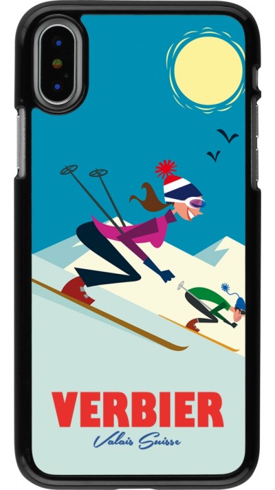 Coque iPhone X / Xs - Verbier Ski Downhill