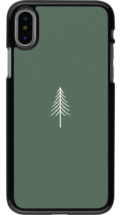 Coque iPhone X / Xs - Christmas 22 minimalist tree