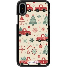 Coque iPhone X / Xs - Noël 2024 Camion Sapin