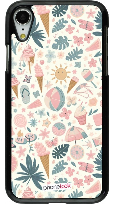 Coque iPhone XR - Summer Pink Pattern