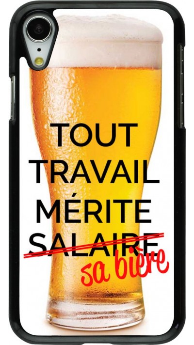 Coque iPhone XR - Tout travail mérite sa bière