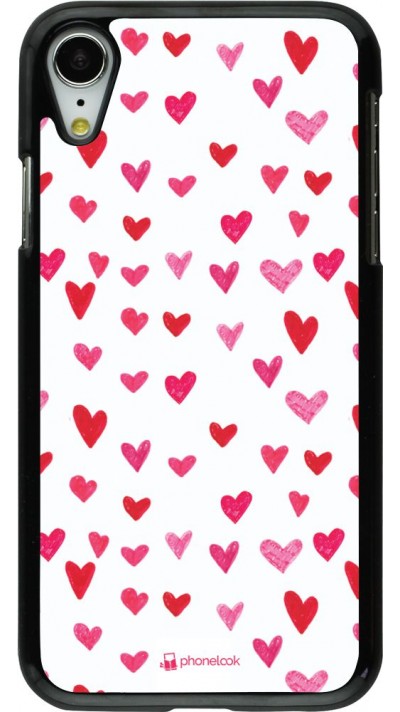 Coque iPhone XR - Valentine 2022 Many pink hearts