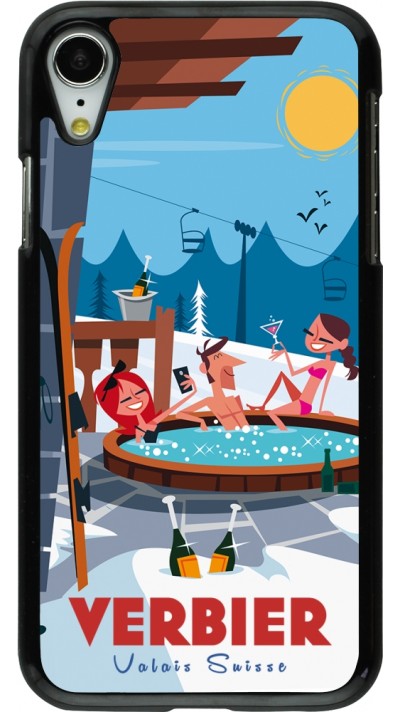 Coque iPhone XR - Verbier Mountain Jacuzzi