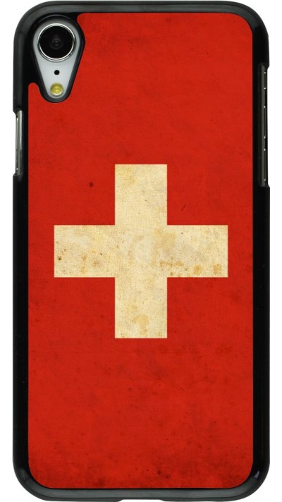 Coque iPhone XR - Vintage Flag SWISS