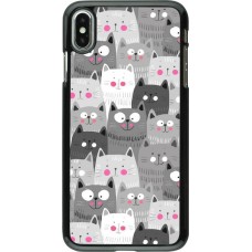 Coque iPhone Xs Max - Chats gris troupeau