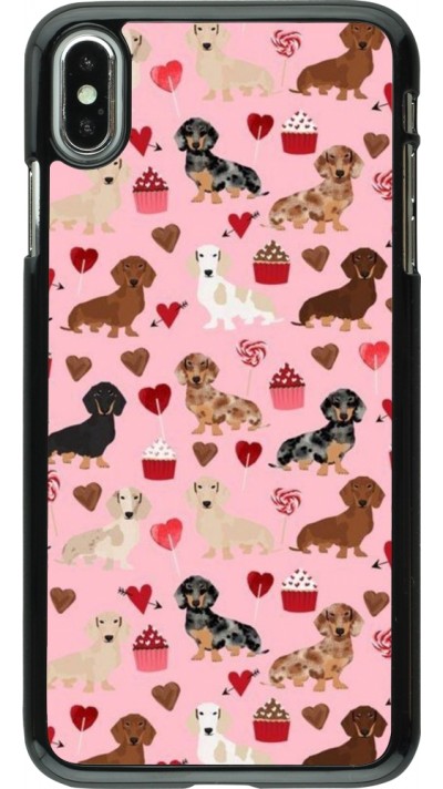 Coque iPhone Xs Max - Valentine 2024 puppy love