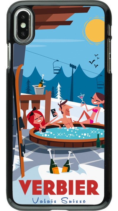 Coque iPhone Xs Max - Verbier Mountain Jacuzzi