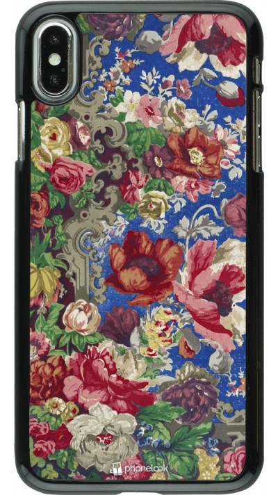 Coque iPhone Xs Max - Vintage Art Flowers