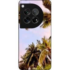 OnePlus 12 Case Hülle - Silikon schwarz Summer 2023 palm tree vibe