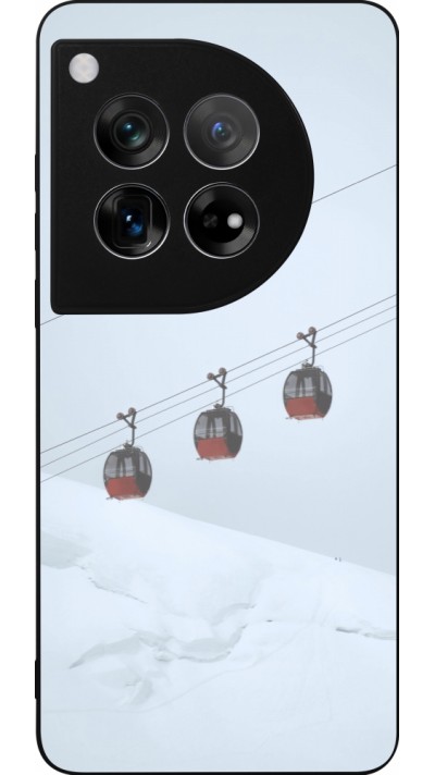 OnePlus 12 Case Hülle - Silikon schwarz Winter 22 ski lift