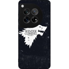 OnePlus 12 Case Hülle - Silikon schwarz Winter is coming Stark