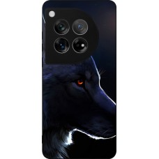 OnePlus 12 Case Hülle - Silikon schwarz Wolf Shape