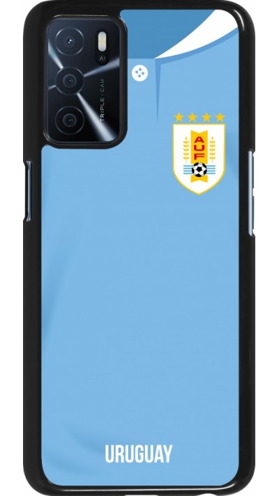 Oppo A16s Case Hülle - Uruguay 2022 personalisierbares Fussballtrikot