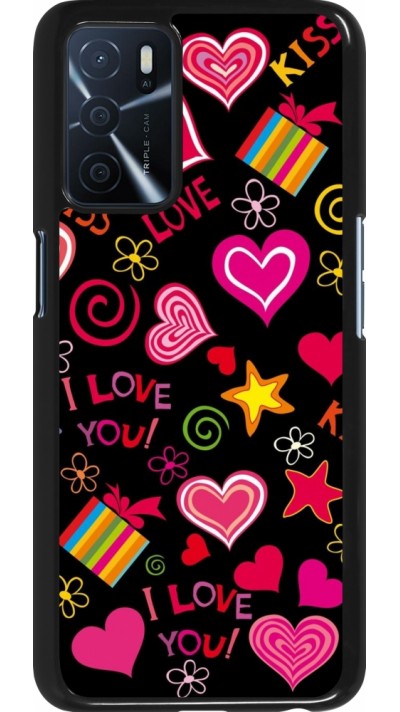 Coque Oppo A16s - Valentine 2023 love symbols